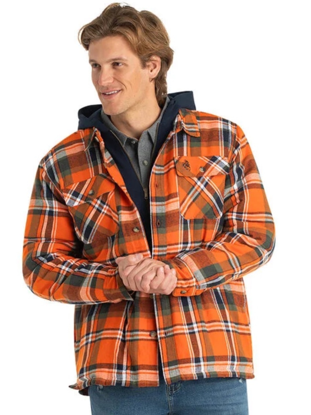 Legendary whitetail Men's Maplewood Hooded Flannel Shirt Jacket